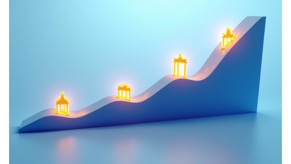 Illustrative Zeitleiste von Lernwelle's Schlüsselmeilensteinen in der deutschen EdTech-Branche, beginnend von der Gründung bis zu aktuellen Partnerschaften.